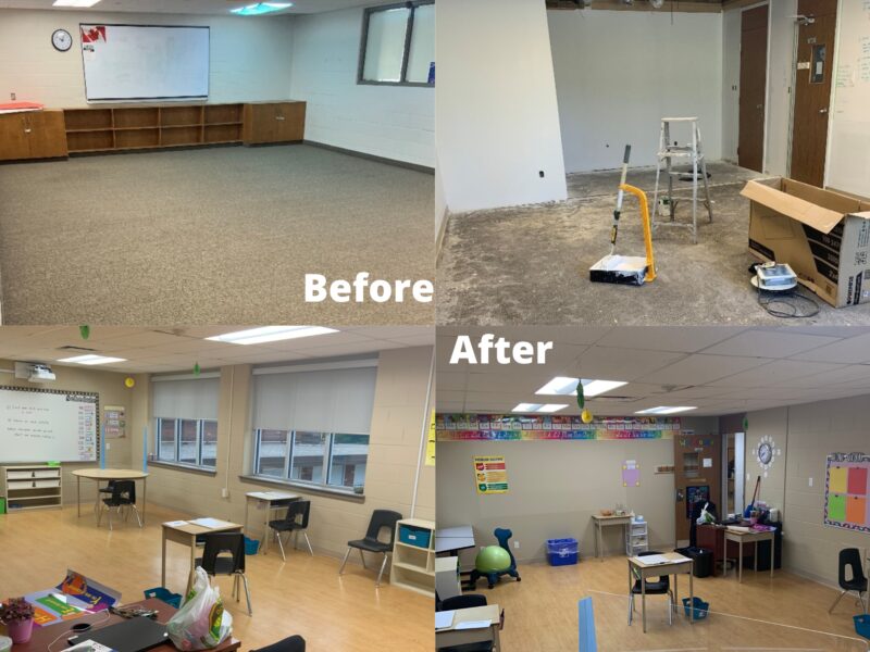 Before And After Classrooms