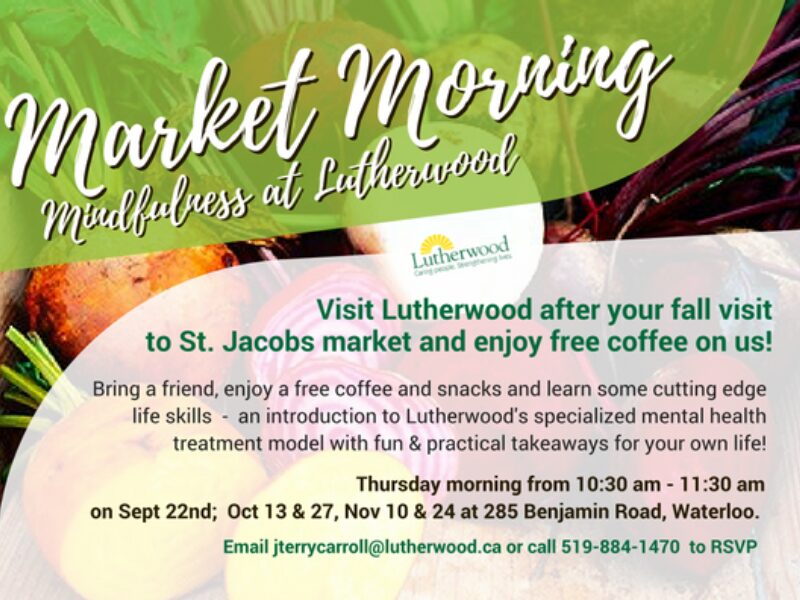 Market Morning Mindfulness Invitation Lutherwood 2016