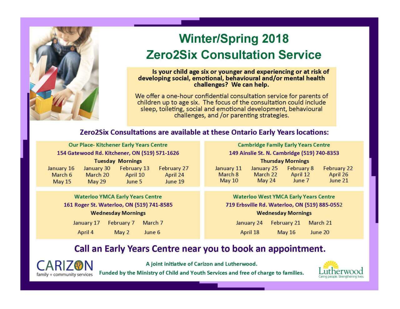 2018 Winter Spring Consultation Flyer