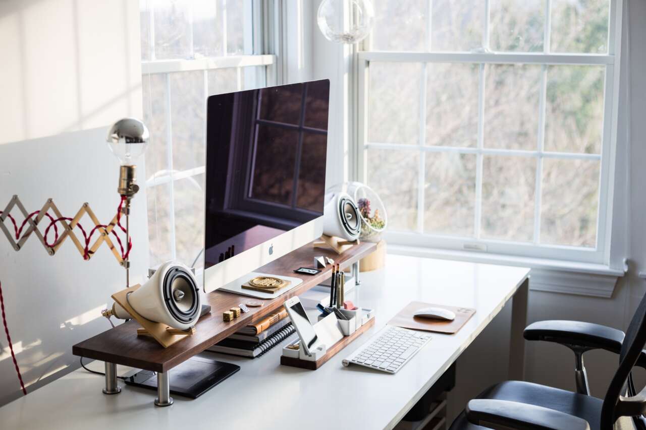 Canva Home Office Desk Workspace