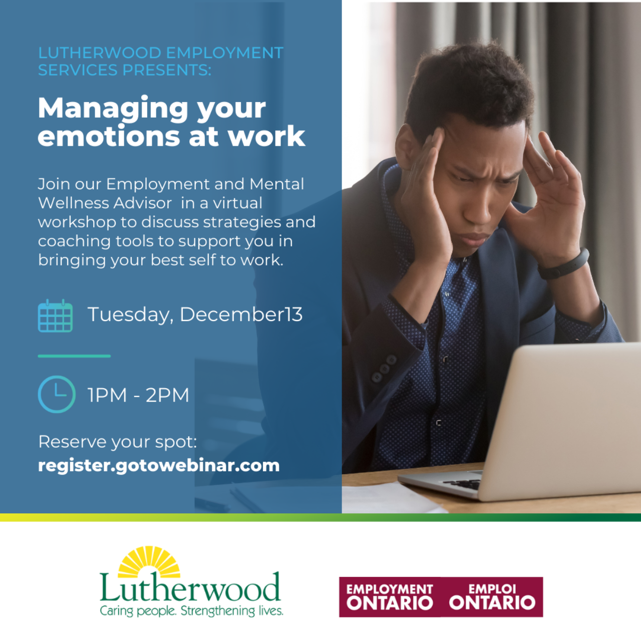 Dec 13 Managing your emotions at work