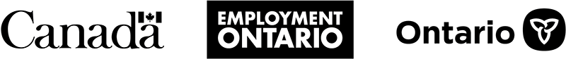 Logos: Government of Canada, Employment Ontario, Government of Canada